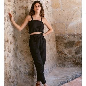 OZMA Laundered Linen Work Pants utility pants